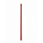 Свеча тонкая Красная из натурального пчелиного воска ручной работы, 18 г